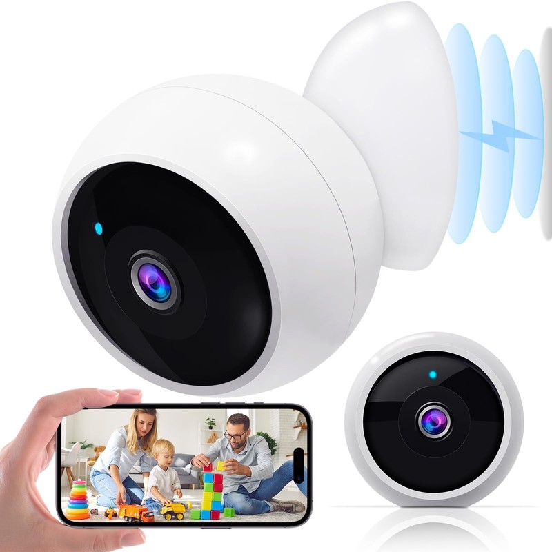Cameras Wireless Outdoor Magnetic: Install-Indoor 2K WiFi – Long Battery Life…