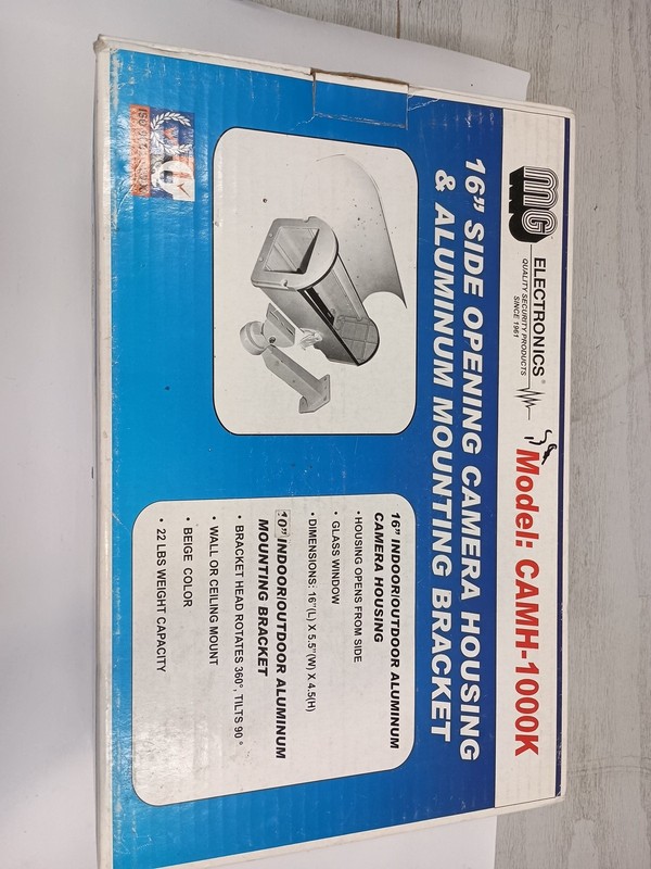 MG Electronics 16" Side Opening Camera Housing & Mounting Bracket CAMH-1000K gallery