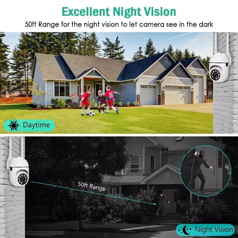 Wireless 5G WiFi Security Camera System Outdoor Home Night Vision 1080P HD Cam- gallery