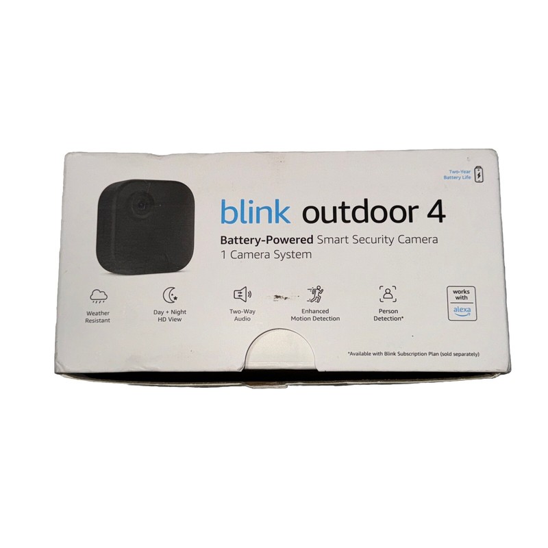 Blink 4th Gen Outdoor Camera Wireless 1080 Security Cam Alexa + Sync Module 2 gallery