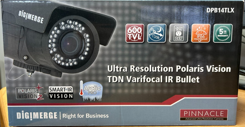 Digimerge DPB14TLX Varifocal IR Bullet Camera