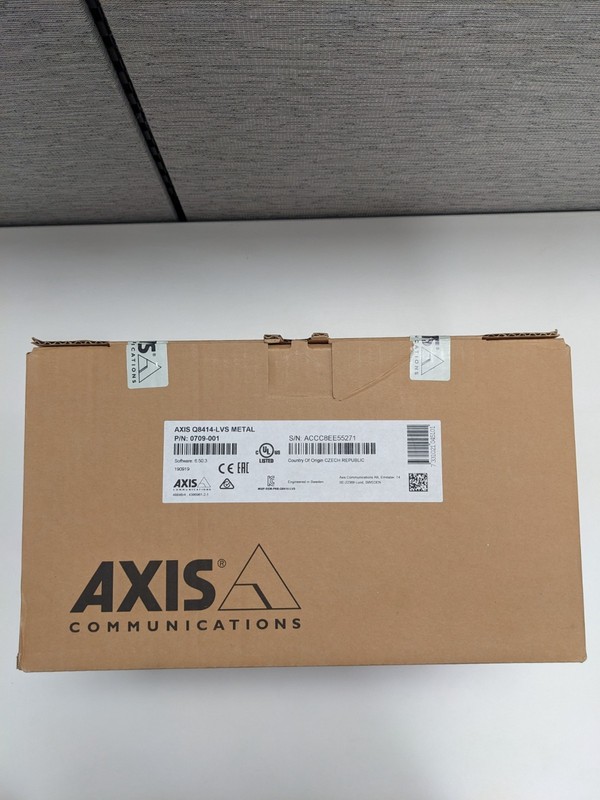 AXIS Q8414-LVS IP Camera, Q84 Series Corner Mount Vandal Resistant, IR 2.5-6mm