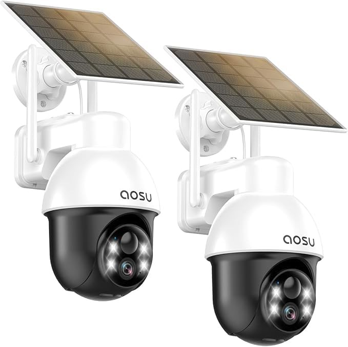 aosu Solar Camera Security Outdoor - Security Cameras Wireless Outdoor with 3...