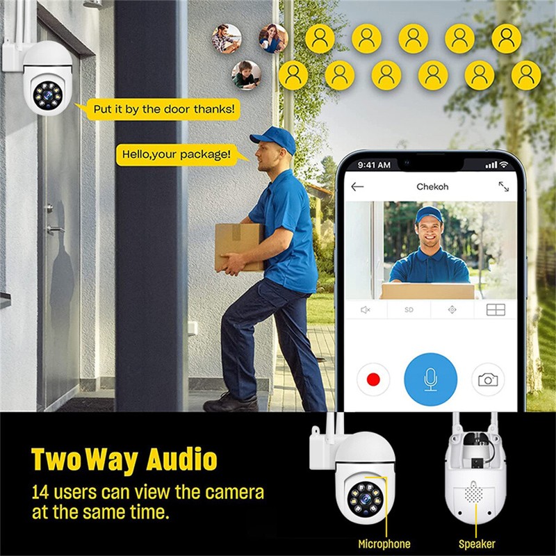5G Wifi Wireless Security Camera System Outdoor Home PIR Night Vision Cam 1080P gallery