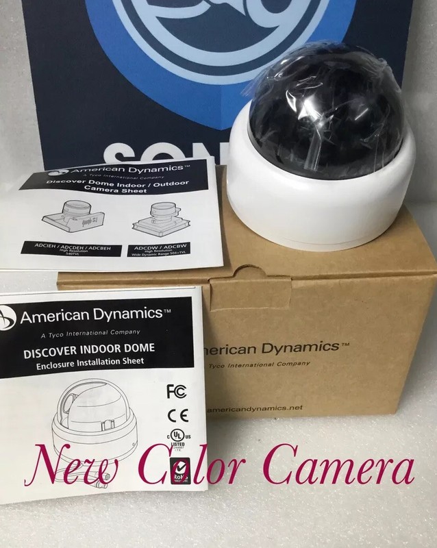 ADCIEH0922TN CCTV Color Camera W/ 540TVL 9-22m NTSC NiteSaver Low Light Dome NEW