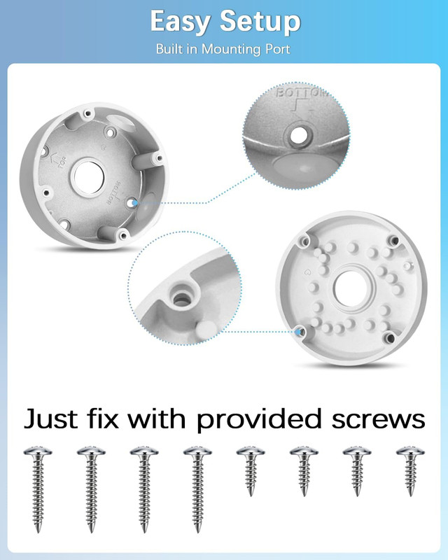 【Compatible with Bullet Cameras】 Universal Bullet Security Camera Base Junction gallery