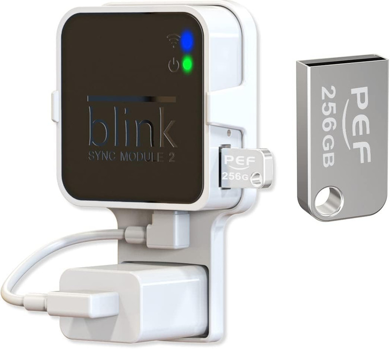 256GB Blink USB Flash Drive and Outlet Wall Mount for Blink Sync Module 2, Local gallery