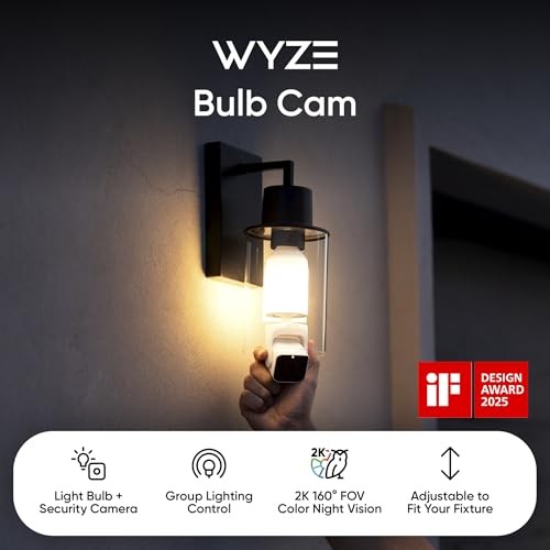 WYZE Bulb Cam Security Camera 2K 2 Pack Outdoor gallery