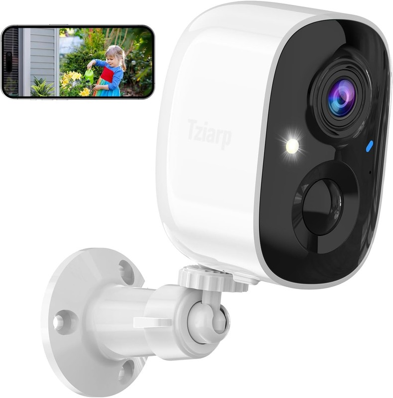 2K UHD Smart Wireless Security Camera Indoor/Outdoor,Battery Powered WiFi Camera