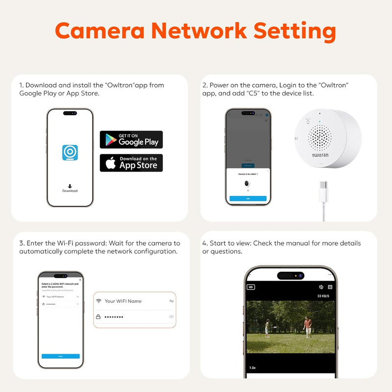 2K Window Camera, 5G & 2.4Ghz Wifi Indoor Cameras for Home Security with Al Colo gallery