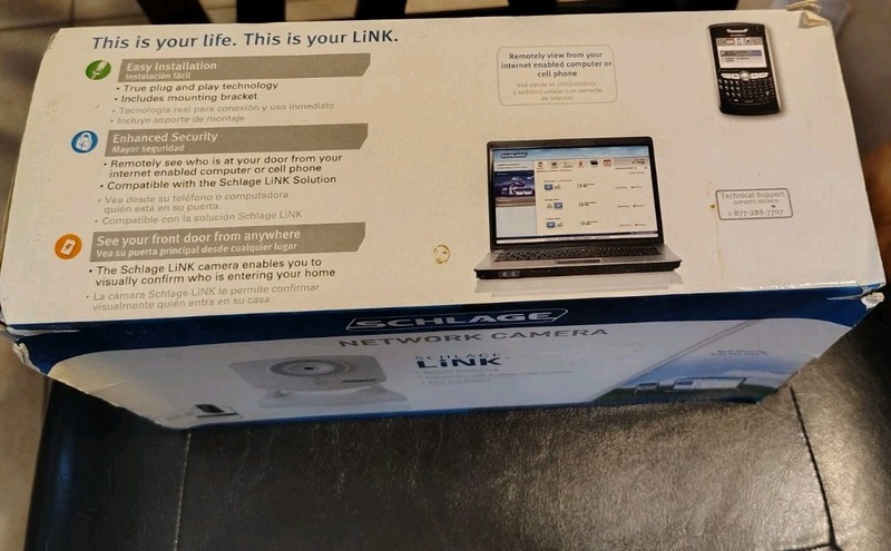 Schlage LINK Wireless Network Camera New Open Box gallery