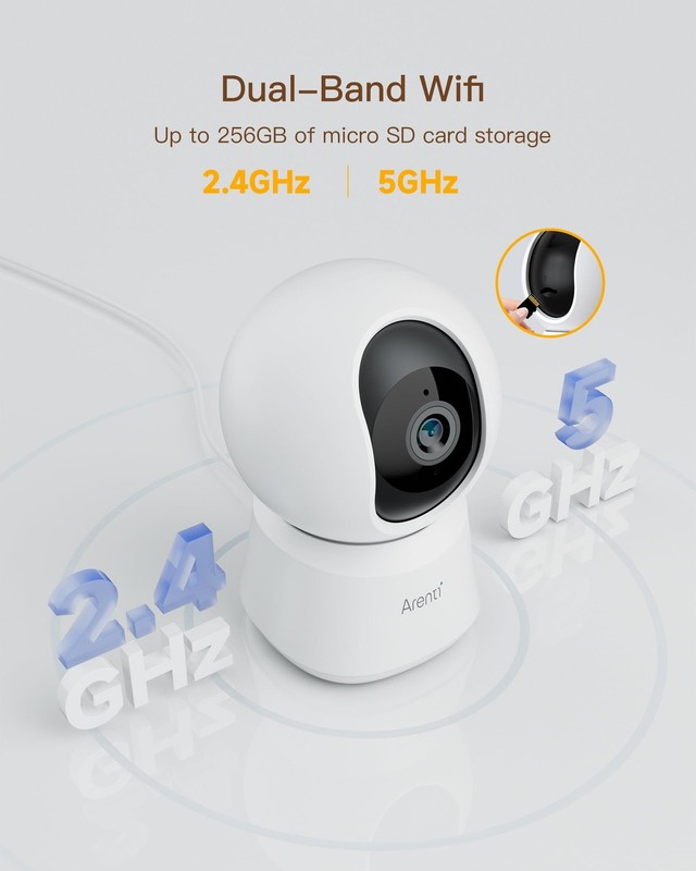 4MP Pet Camera 5G WiFi 6 Indoor Security Camera Pan Tilt Auto Tracking Night... gallery
