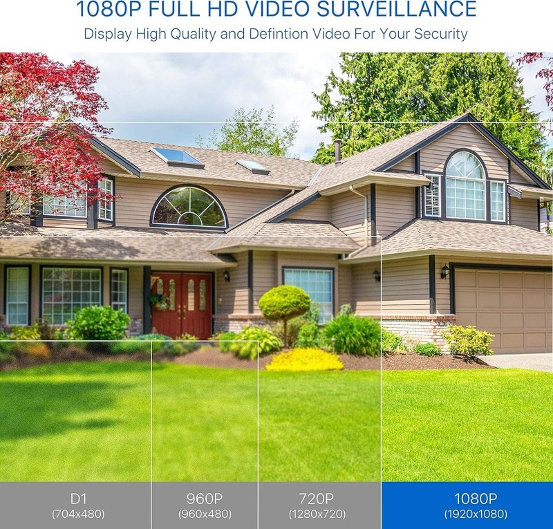 4 Camaras De Seguridad Wifi Exterior 1080P Inalambrica Con Vision Nocturna Video gallery