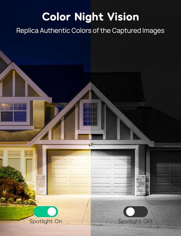 winees Security Cameras Outdoor, Wired 2K Wi-Fi for Home white-M3 Pro gallery