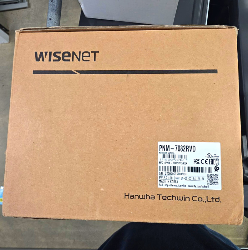 Wisenet PNM-7082RVD Multi-Sensor IP/Network Wired Surveillance Camera White