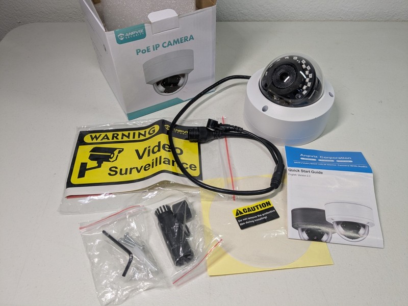 Anpviz IPC-D230W 3MP PoE IP Dome Security Camera 2.8mm ONVIF IP66 w/ Box