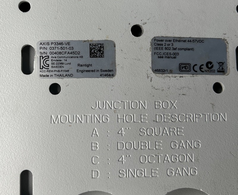 Axis Communications P3346-VE 1080P Power Over Ethernet Dome Security Camera PoE gallery