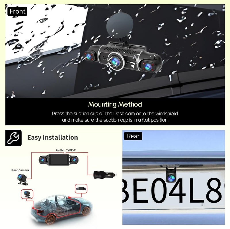 Mejor Camara De Seguridad 1080P Para Carros De 360° Cámara De 4 Canales gallery