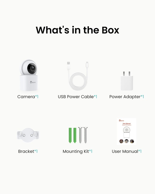 Camstro 3K Wireless PT Security Camera WIFI Two Way Audio Indoor Baby Monitor gallery
