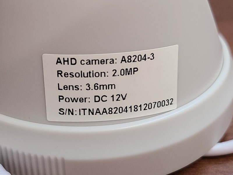 AHD CAMERA A8204-3 2.0MP LENS 3.6MM DC 12V TURRET CAMERA SURVEILLANCE SECURITY gallery