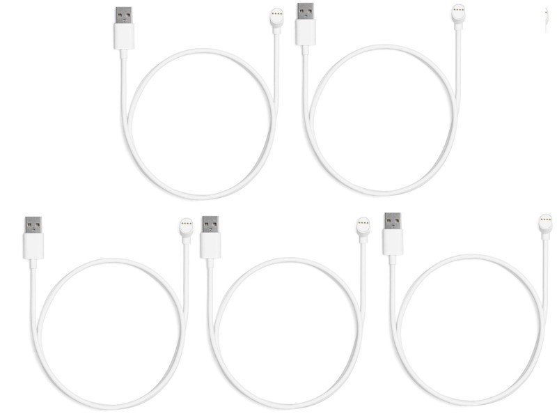 5 Pack Google Nest Cam Charge Cable – Replacement Cable for Nest Cam (3 ft) Snow