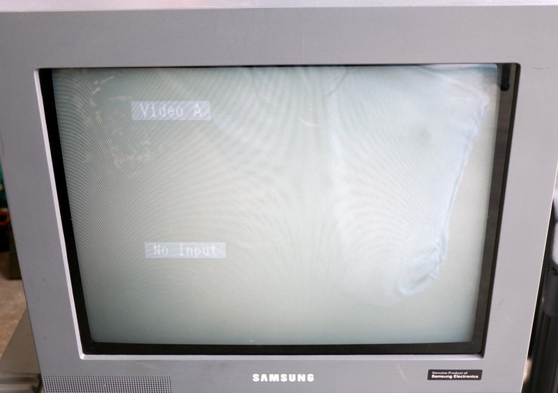 SAMSUNG Vintage CCTV CRT Black & White