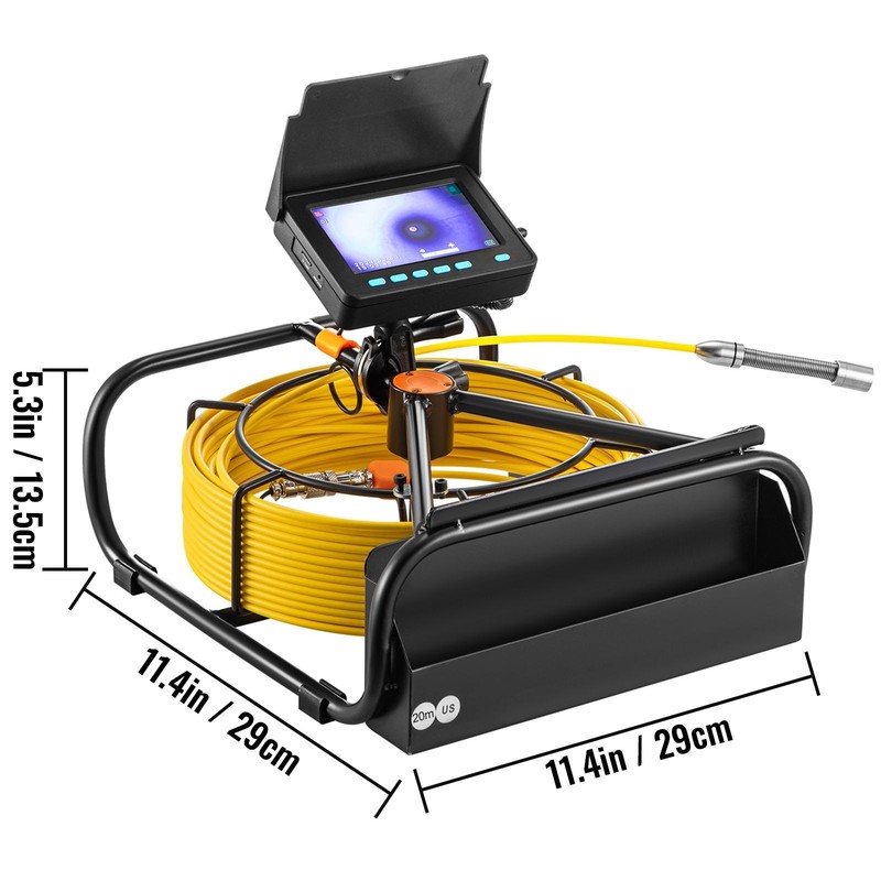 1200TVL 4.3in Pipe Inspection Camera IP68 Waterproof 6LEDs gallery