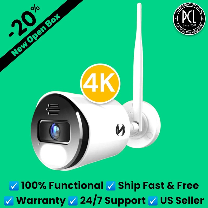 NEW: Night Owl 4K Wi-Fi IP 2-Way Audio Camera WNIP8 WNIP-8LTA-BS-V2 ✅