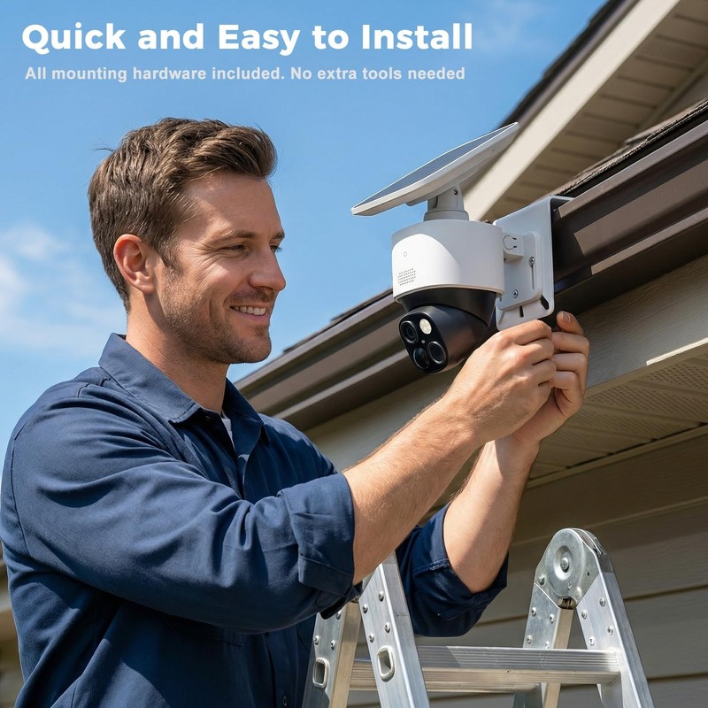 Gutter Mount Bracket Compatible with eufy Security SoloCam S340/E30/E42, eufy... gallery