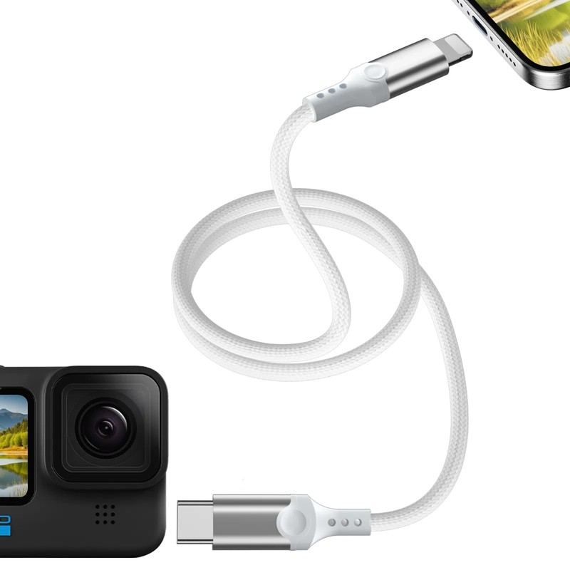 USB C to for Lightning Cable, OTG Digital Camera Adapter for Gopro Hero 13 12…
