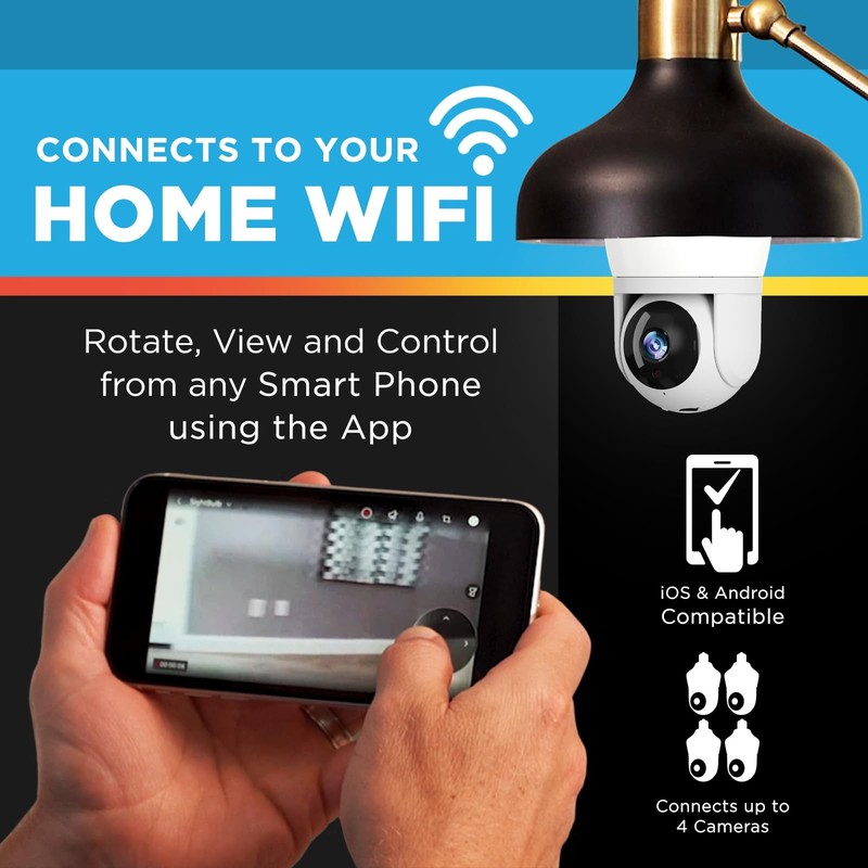 Pro Security Camera with 80 Watt Equivalent LED Light, Two Way Talk, HD Video... gallery