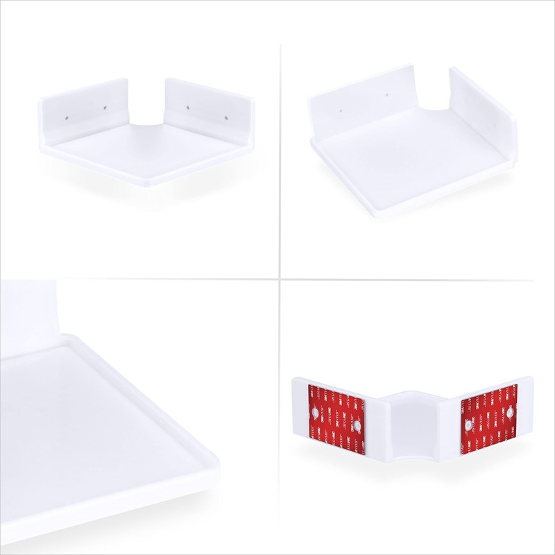 6.5" Corner Shelf Mount for Speakers, Cameras, Baby Monitors, Plants, Books E... gallery