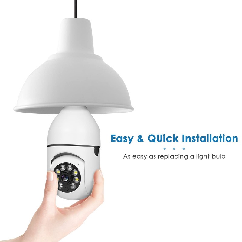 Light Bulb 1080P Wireless WiFi Outdoor Home IP E27 360 Degree Panoramic,Motio... gallery