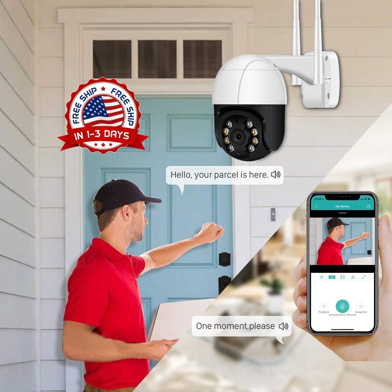 Outdoor Security Camera 1080P Home WiFi IP PTZ, Camara de Seguridad PTZ Wifi NEW