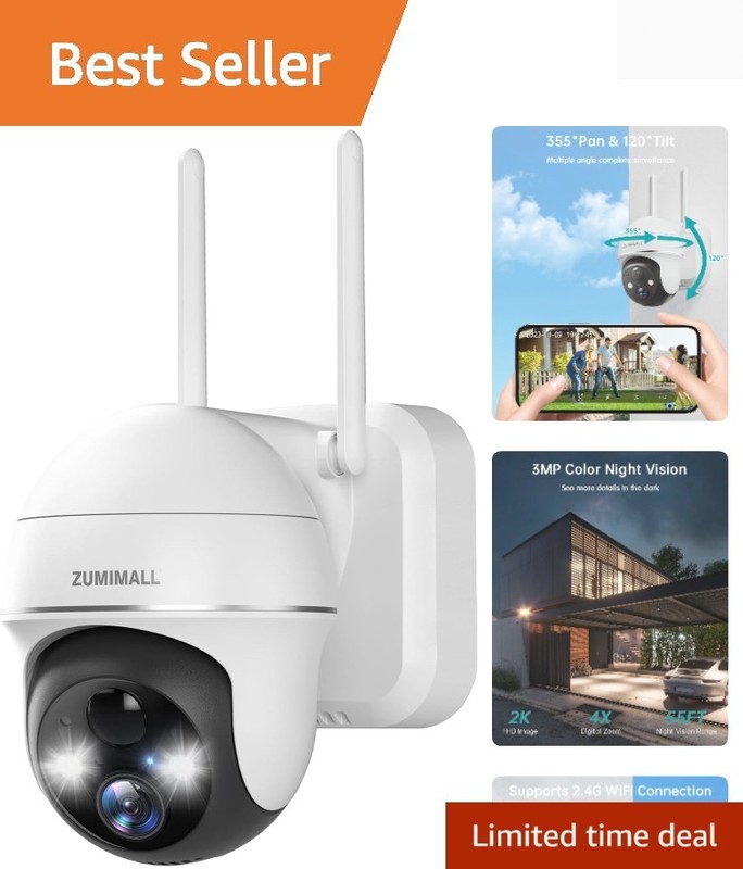 2K Security Cameras Wireless Outdoor, Battery Powered Cameras for Home Securi…