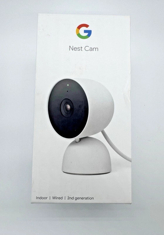 Google Nest Cam Indoor Wired 2nd Gen Indoor Security Camera, GA01998-US (White)
