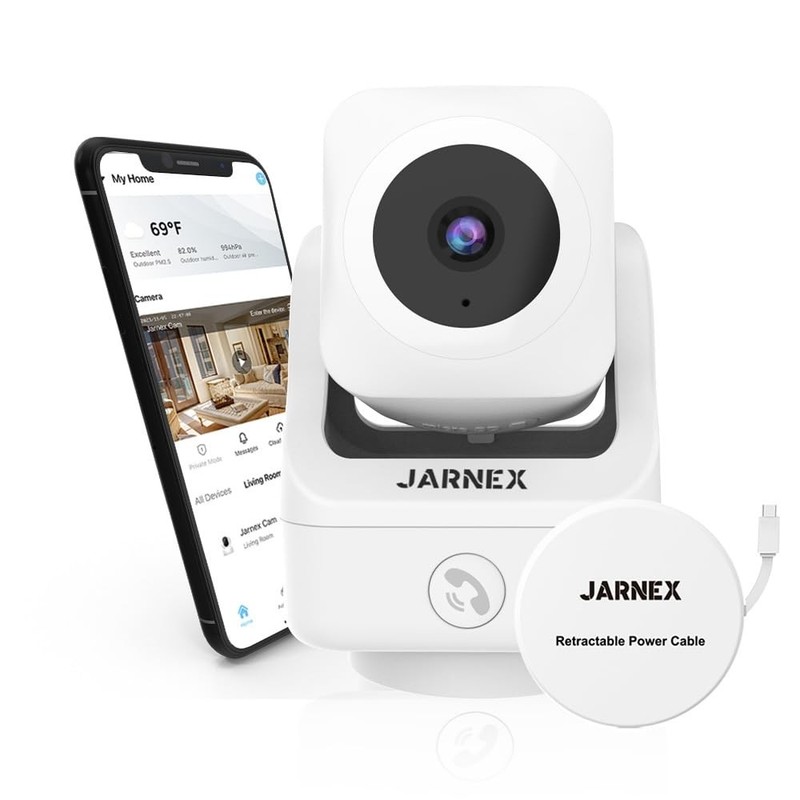 2K Camara De Seguridad Para Casa Interior Compatible Con Alexa Audio y Micrófono