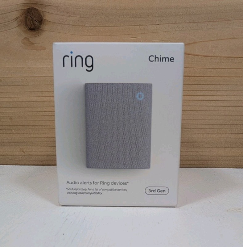 Ring Chime 3rd Gen Enhanced Audio Real-Time Alerts Home Security NEW In Box