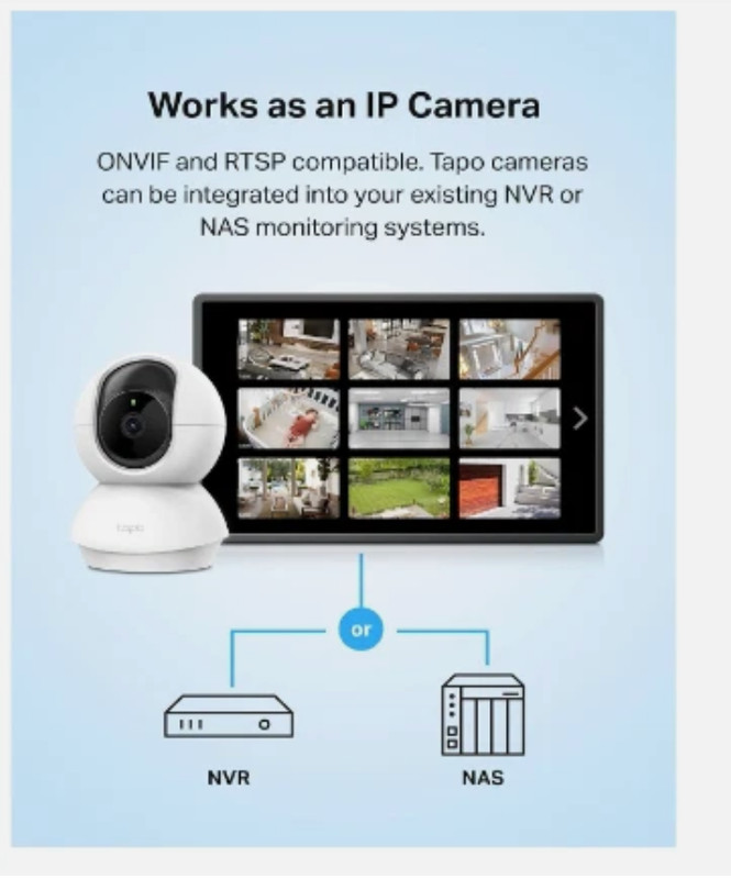 Tp-Link Tapo Pan/Tilt Security Camera C200 for Baby Monitor, Pet Camera W/Motion gallery