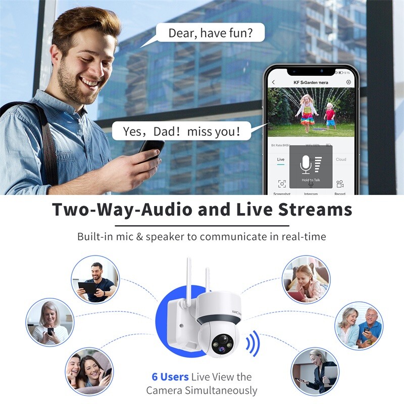 Wireless Security Camera - WiFi Camera - Solar Powered - Night Vision - Outdoor gallery