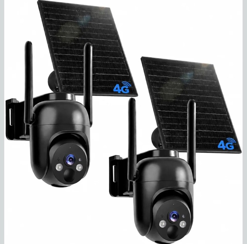 4G LTE Cellular Security Cameras Solar Powered No WiFi Security Camera Outdoor W