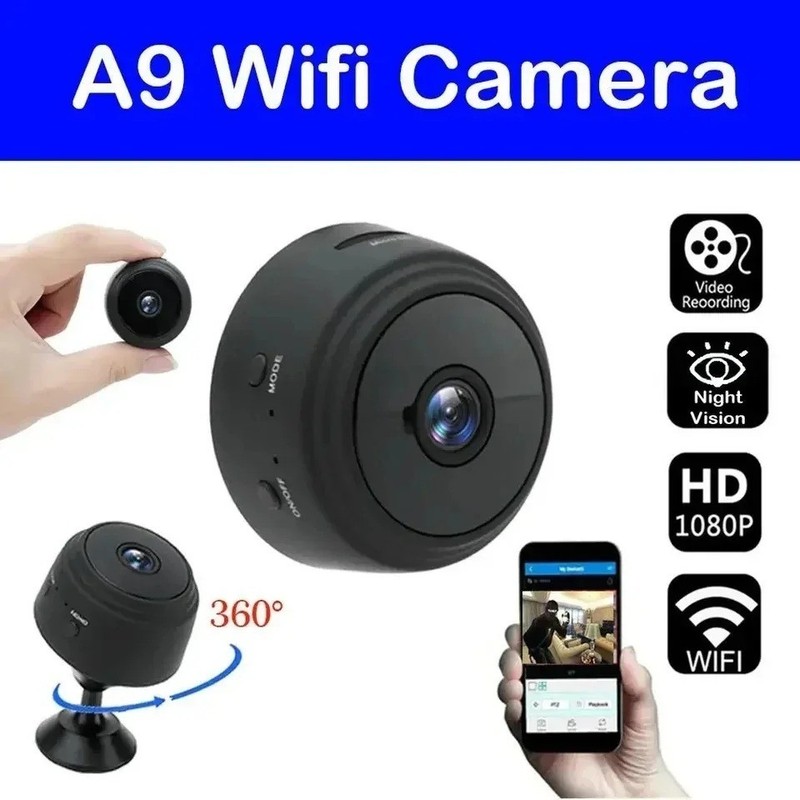 1 Pc A9 WiFi Mini Camera Wireless Video Recorder Smart Home Security Monitoring