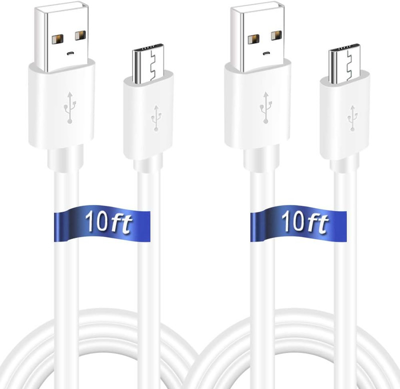 2PCS 10FT USB Power Extension Cord Compatible with Wyze-Cam, Wyzecam Pan,Yi Cam, gallery