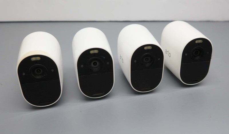 Arlo Essential Spotlight Wireless 1080p Cameras ONLY – White (4-Pack)