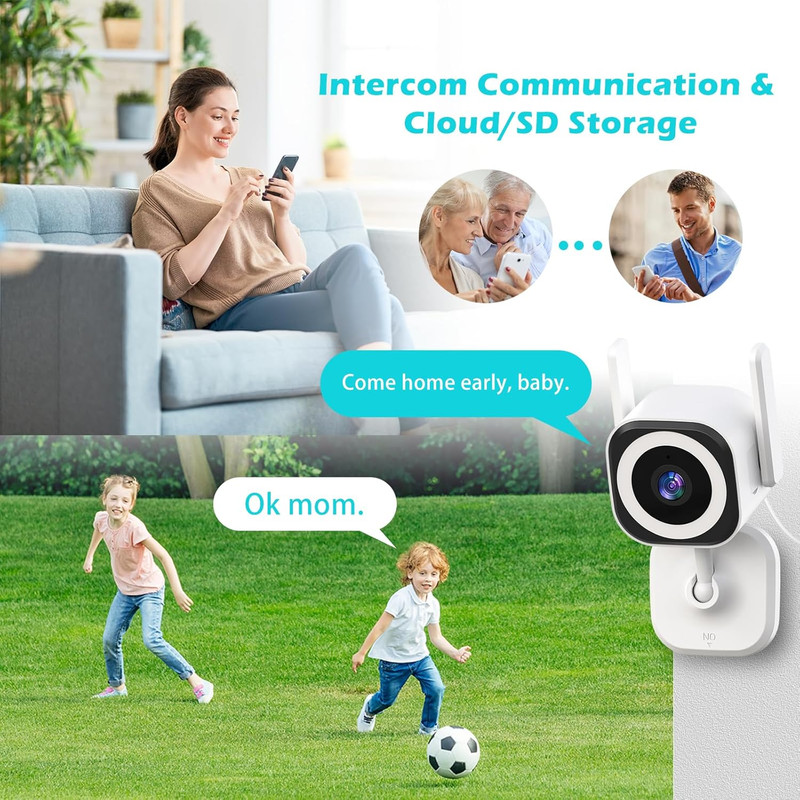5G Camera for Home Security, 2K Outdoor/Indoor Security Cameras, Baby Monitor Ca gallery