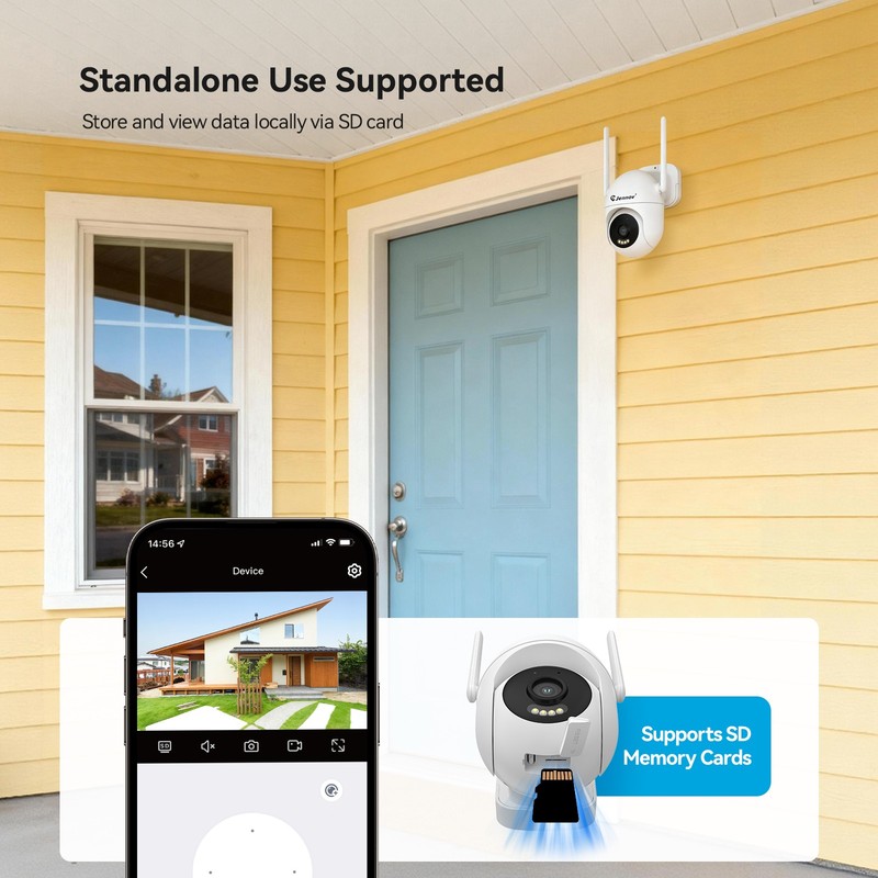 Jennov Wireless Security Camera Smart Night Vision Outdoor 2.4/5 G WiFi Cameras gallery