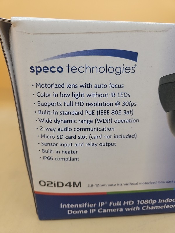 Speco Technologies Intensifier IP O2iD4M 2MP Outdoor Network Dome Camera IP66 gallery
