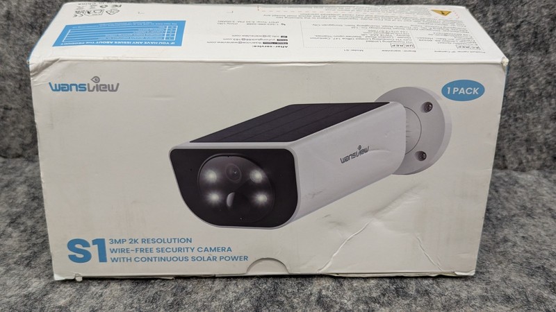 Wansview 2K 3MP Outdoor Solar Security Cameras Spotlight Cam Color Night Vision gallery