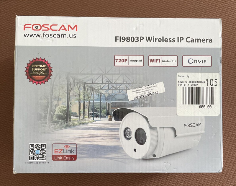 Foscam FI9803P HD 720P WiFi Security Camera – White