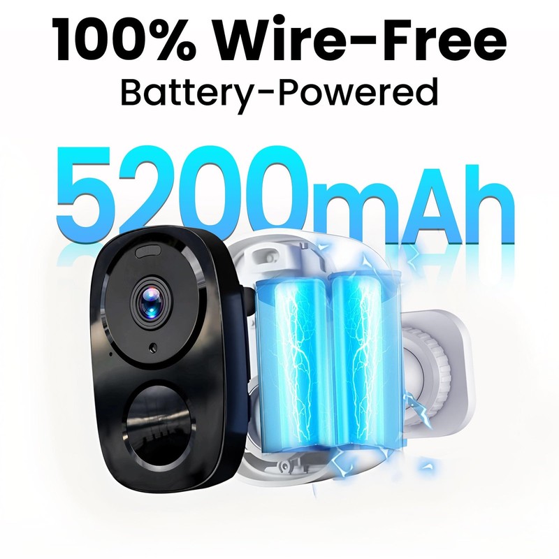 2026 Upgraded 2K Security Cameras Wireless Outdoor, Free Cloud Storage, 1-6 M... gallery